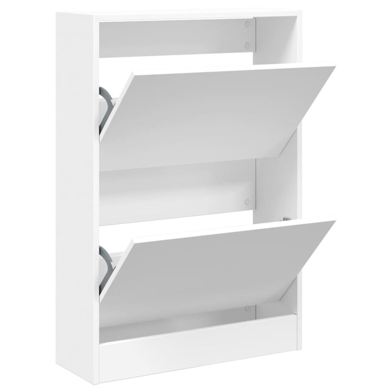 Load image into Gallery viewer, Vidaxl schoenenkast 60x21x87,5 cm bewerkt hout wit
