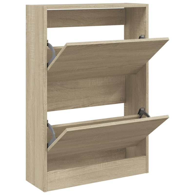 Load image into Gallery viewer, Vidaxl schoenenkast 60x21x87,5 cm bewerkt hout sonoma eikenkleurig
