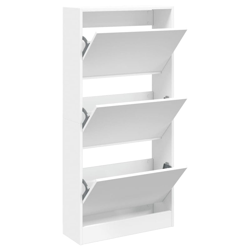 Load image into Gallery viewer, Vidaxl schoenenkast 60x21x125,5 cm bewerkt hout wit
