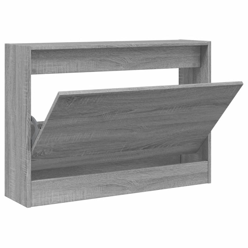 Load image into Gallery viewer, Vidaxl schoenenkast 80x21x57 cm bewerkt hout grijs sonoma eikenkleur
