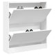 Vidaxl schoenenkast 80x21x87,5 cm bewerkt hout wit