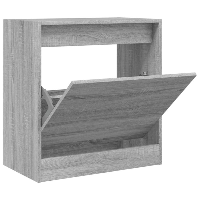 Load image into Gallery viewer, Vidaxl schoenenkast 60x34x63,5 cm bewerkt hout grijs sonoma eikenkleur
