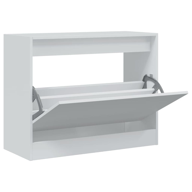 Load image into Gallery viewer, Vidaxl schoenenkast 80x34x63 cm bewerkt hout wit
