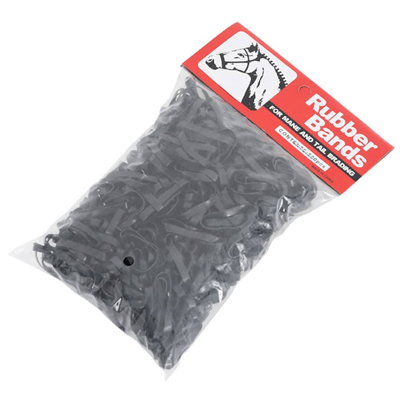 Afbeelding laden in galerijviewer, Vidaxl haarelastiekjes paard 500 st silicone zwart
