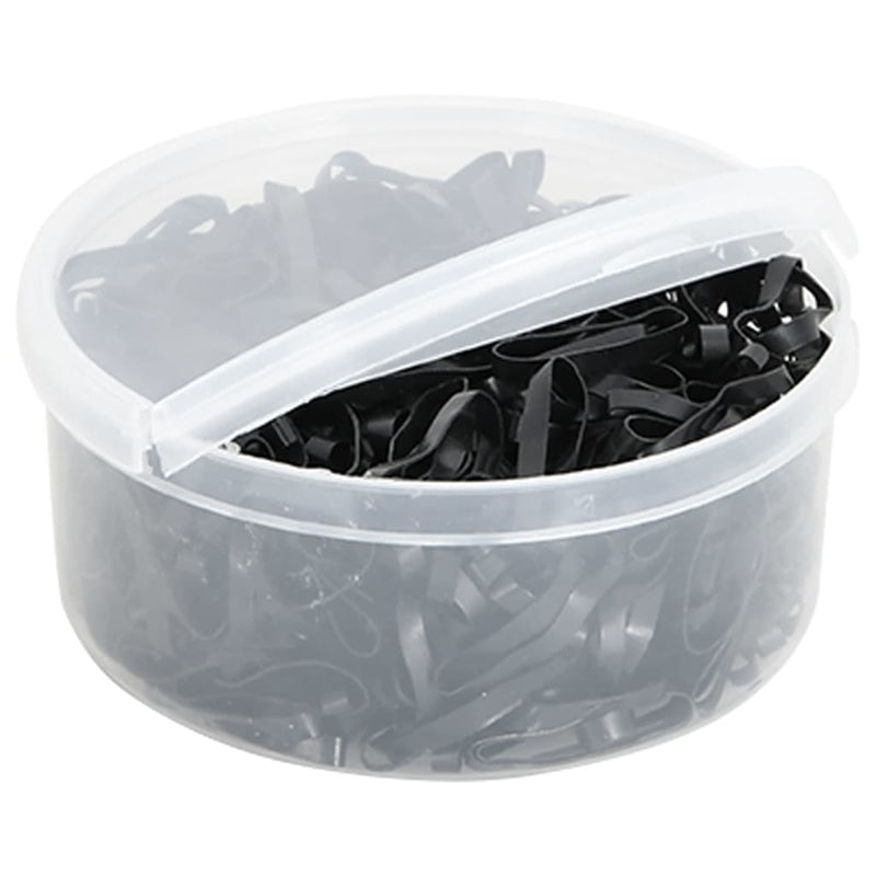 Load image into Gallery viewer, Vidaxl haarelastiekjes paard 500 st silicone zwart
