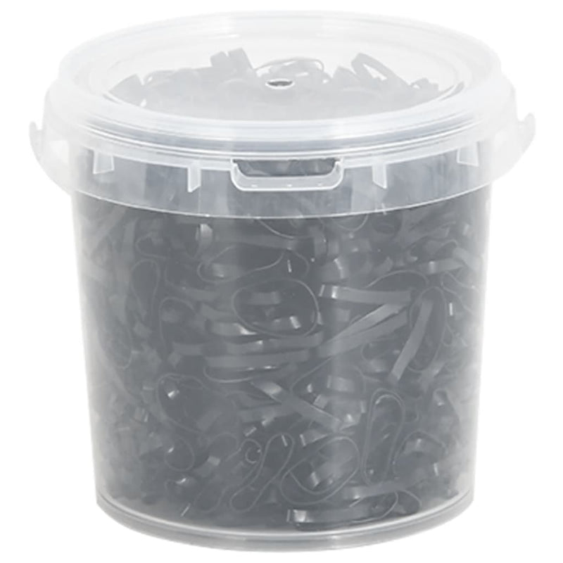 Load image into Gallery viewer, Vidaxl haarelastiekjes paard 1500 st silicone zwart

