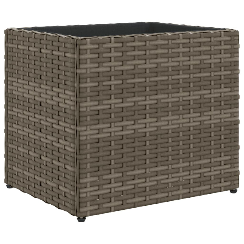 Load image into Gallery viewer, Vidaxl plantenbak 36x30x32 cm poly rattan grijs
