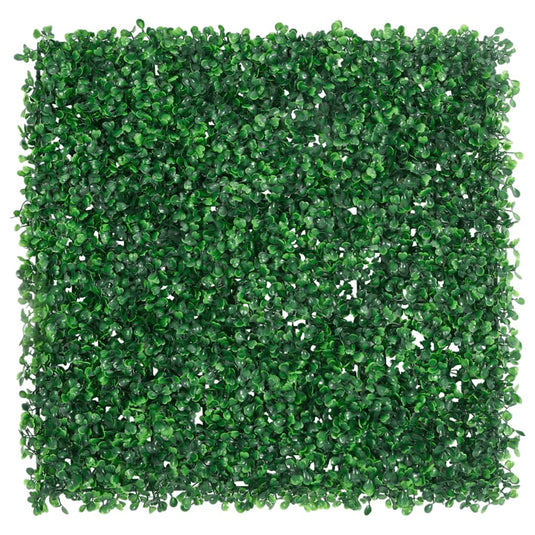 Vidaxl hek met kunstheester 6 st 50x50 cm groen