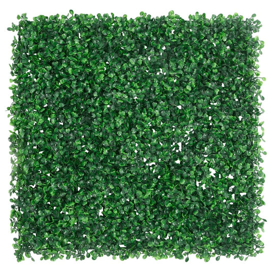 Vidaxl hek met kunstheester 24 st 50x50 cm groen
