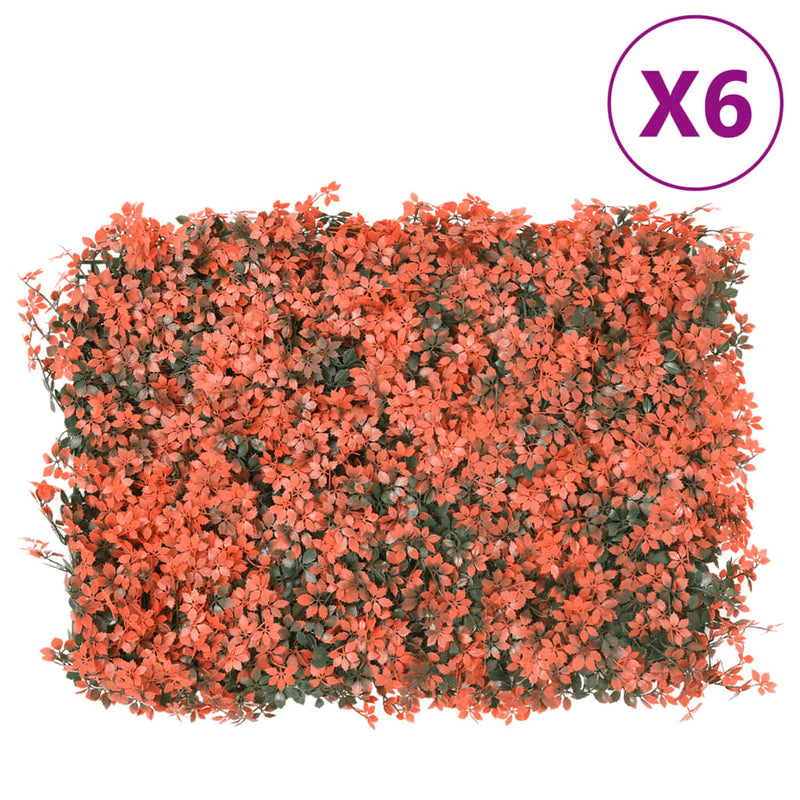 Load image into Gallery viewer, Vidaxl hek met kunstesdoornblad 6 st 40x60 cm lichtrood
