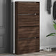 VidaXL Schoenenkast met 4 klaplades 80x21x163,5 cm bruin eikenkleur