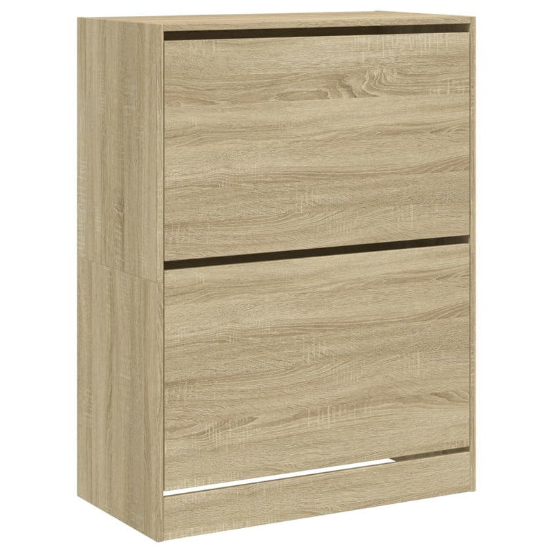 Load image into Gallery viewer, VidaXL Schoenenkast met 2 klaplades 80x42x108 cm sonoma eikenkleurig
