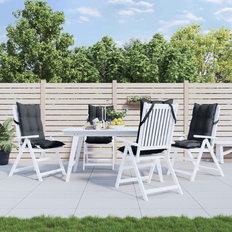 Load image into Gallery viewer, Vidaxl stoelkussens 4 st hoge rug oxford stof antracietkleurig
