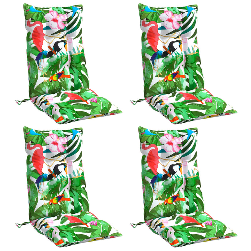 Load image into Gallery viewer, Vidaxl stoelkussens 4 st hoge rug oxford stof meerkleurig
