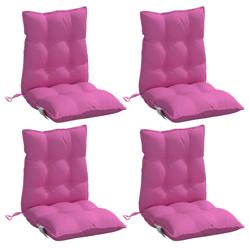 Load image into Gallery viewer, Vidaxl stoelkussens 4 st lage rug oxford stof roze
