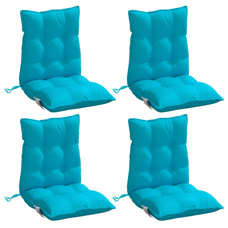 Load image into Gallery viewer, Vidaxl stoelkussens 2 st lage rug oxford stof turquoise
