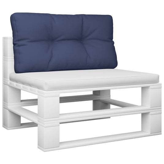 Vidaxl palletkussen 80x40x12 cm stof marineblauw