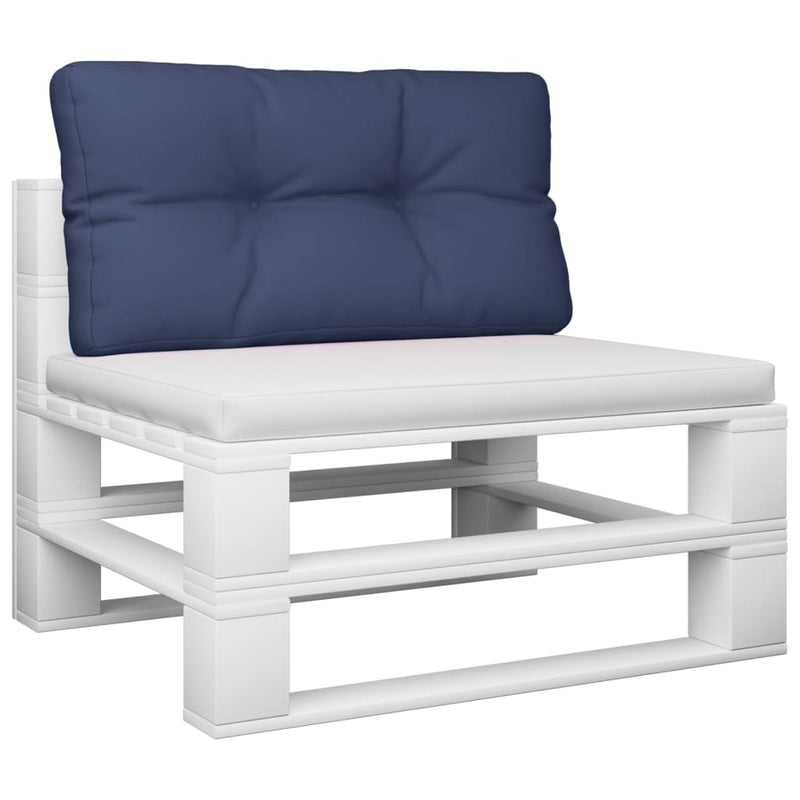 Load image into Gallery viewer, Vidaxl palletkussen 120x40x12 cm stof marineblauw
