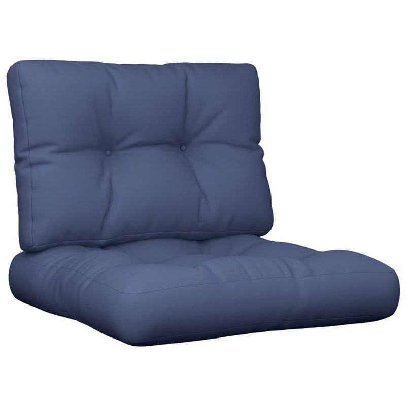 ギャラリービューアに画像をロードする, Vidaxl palletkussens 2 st stof marineblauw
