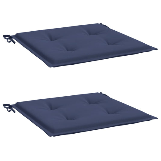 Vidaxl palletkussens 2 st 50x50x4 cm oxford stof marineblauw