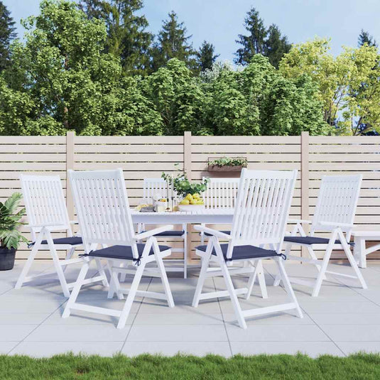 Vidaxl palletkussens 6 st 50x50x4 cm oxford stof marineblauw