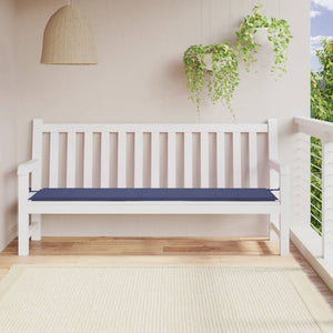 Vidaxl tuinbankkussen 200x50x4 cm oxford stof marineblauw