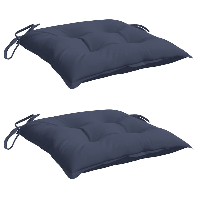 Load image into Gallery viewer, Vidaxl stoelkussens 2 st 50x50x7 cm oxford stof marineblauw

