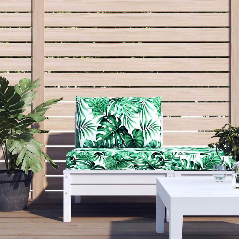 Load image into Gallery viewer, Vidaxl palletkussens 2 st stof bladpatroon
