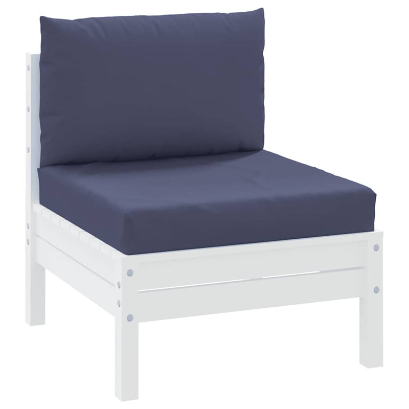 Load image into Gallery viewer, Vidaxl palletkussens 2 st stof marineblauw
