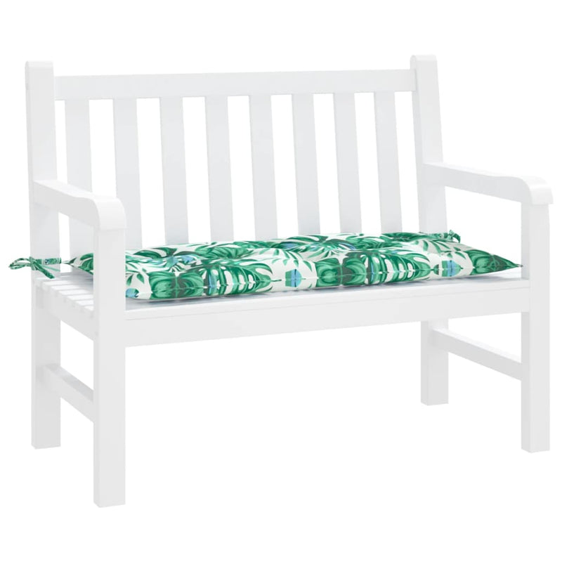 Load image into Gallery viewer, Vidaxl tuinbankkussen 110x50x7 cm oxford stof bladpatroon
