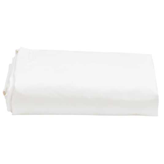 Vidaxl dekzeil 650 g m² 5x6 m wit