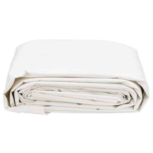 Vidaxl dekzeil 650 g m² 5x6 m wit