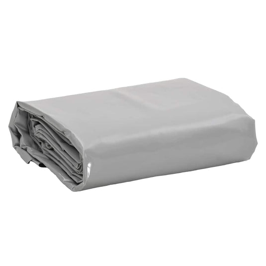 Vidaxl dekzeil 650 g m² 5x8 m grijs