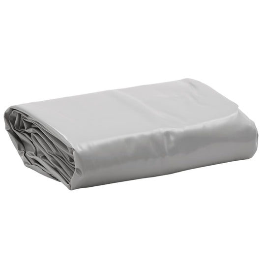 Vidaxl dekzeil 650 g m² ø 2,2 m grijs