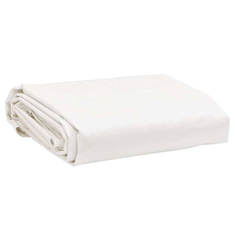 Load image into Gallery viewer, Vidaxl dekzeil 650 g m² ø 2 m wit
