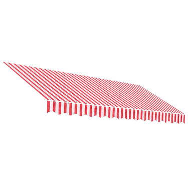 Vidaxl vervangingsdoek voor luifel gestreept 3,5x2,5 m rood en wit