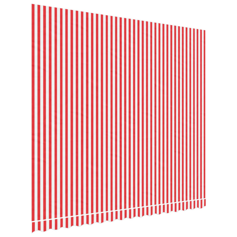 Load image into Gallery viewer, Vidaxl vervangingsdoek voor luifel gestreept 4x3,5 m rood en wit
