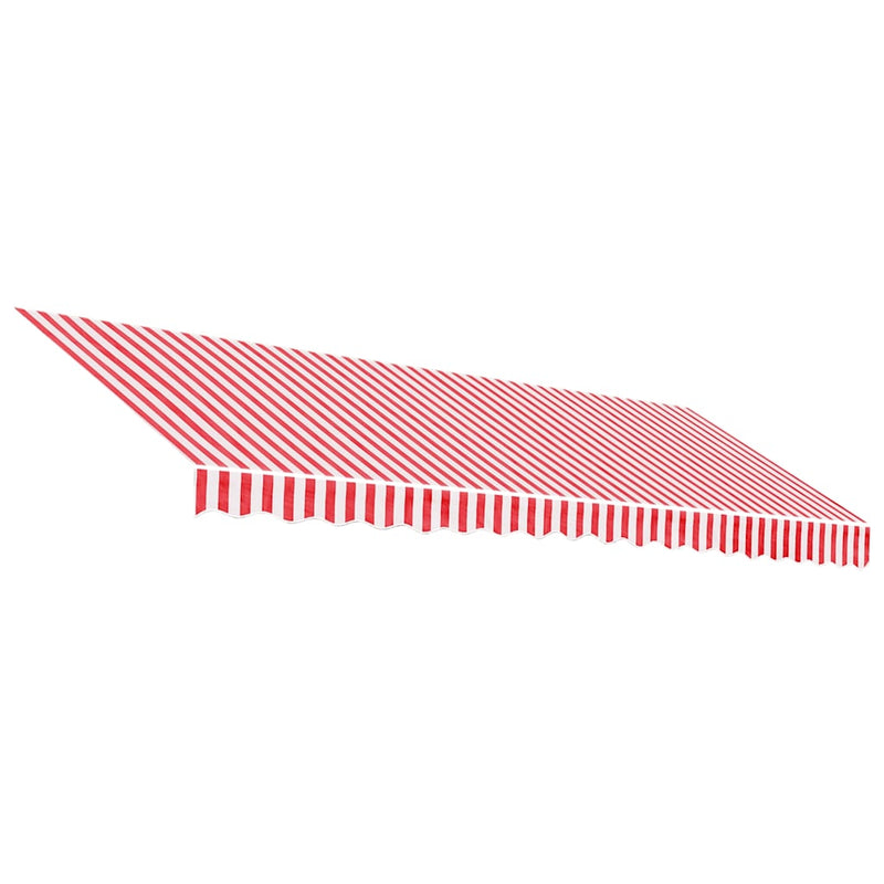 Load image into Gallery viewer, Vidaxl vervangingsdoek voor luifel gestreept 4,5x3 m rood en wit
