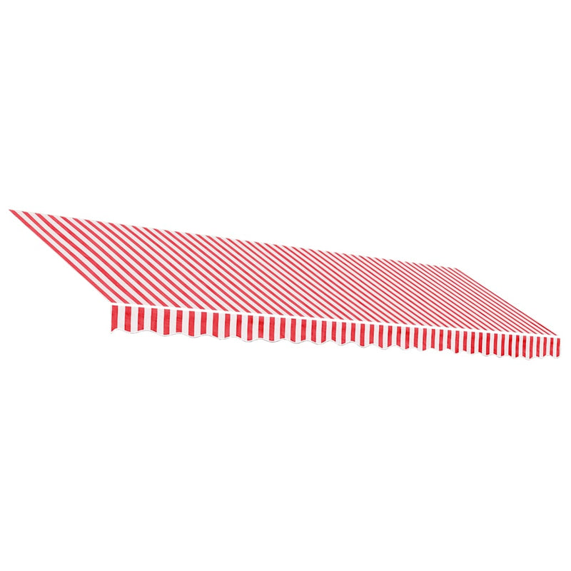 Load image into Gallery viewer, Vidaxl vervangingsdoek voor luifel gestreept 5x3,5 m rood en wit
