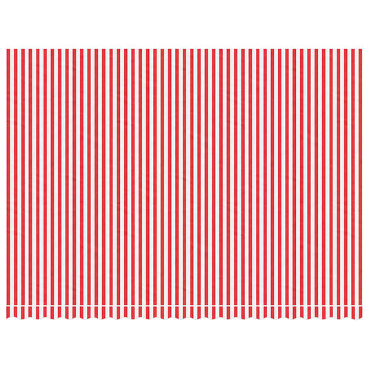 Vidaxl vervangingsdoek voor luifel gestreept 5x3,5 m rood en wit