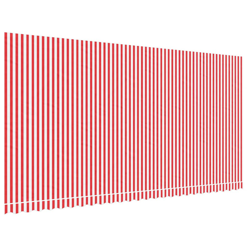 Afbeelding laden in galerijviewer, Vidaxl vervangingsdoek voor luifel 600x300 cm polyester rood en wit
