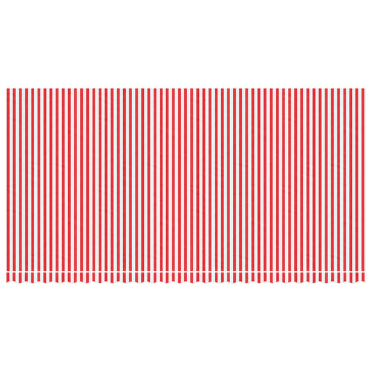 Vidaxl vervangingsdoek voor luifel gestreept 6x3 m rood en wit