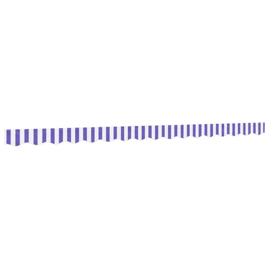 Vidaxl vervangingsdoek voor luifelrok gestreept 4 m blauw en wit