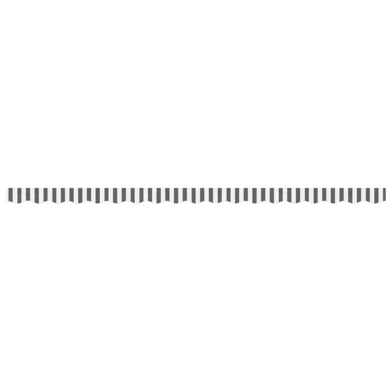Load image into Gallery viewer, Vidaxl vervangingsdoek voor luifelrok gestreept 4,5 m antraciet en wit
