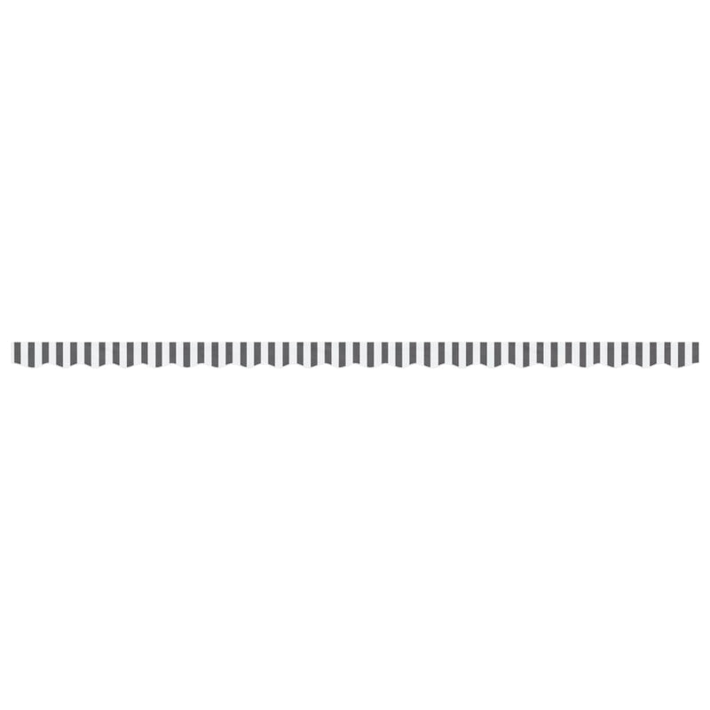 Load image into Gallery viewer, Vidaxl vervangingsdoek voor luifelrok gestreept 5 m antraciet en wit
