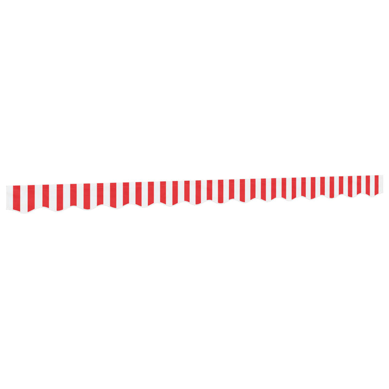 Load image into Gallery viewer, Vidaxl vervangingsdoek voor luifelrok gestreept 3,5 m rood en wit

