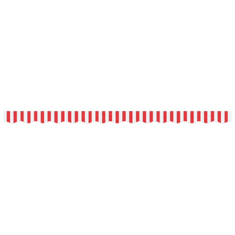 Load image into Gallery viewer, Vidaxl vervangingsdoek voor luifelrok gestreept 3,5 m rood en wit
