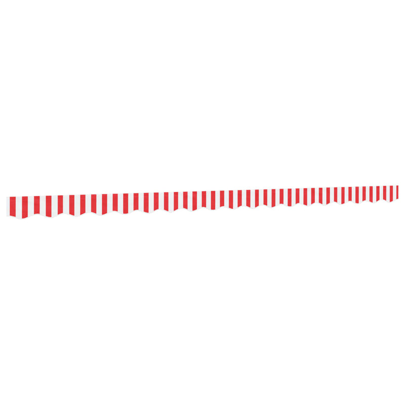 Load image into Gallery viewer, Vidaxl vervangingsdoek voor luifelrok gestreept 4,5 m rood en wit
