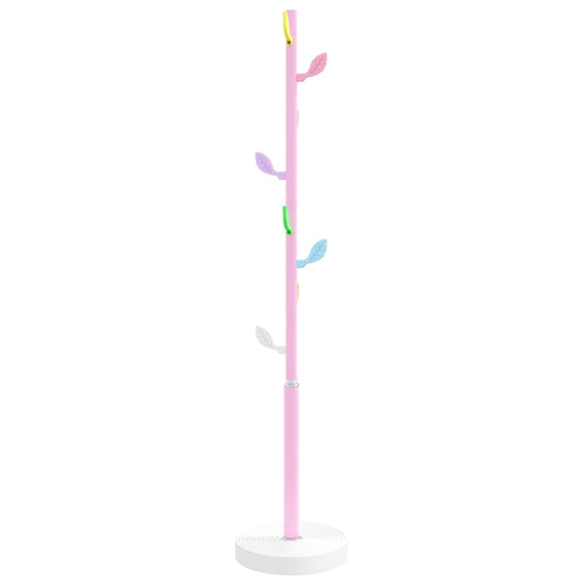 Vidaxl kapstok 172 cm gepoedercoat ijzer roze