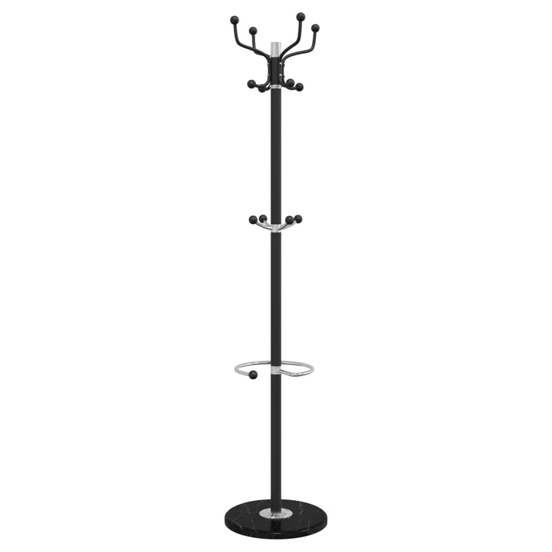 Load image into Gallery viewer, Vidaxl kapstok met parapluhouder 180 cm gepoedercoat ijzer zwart
